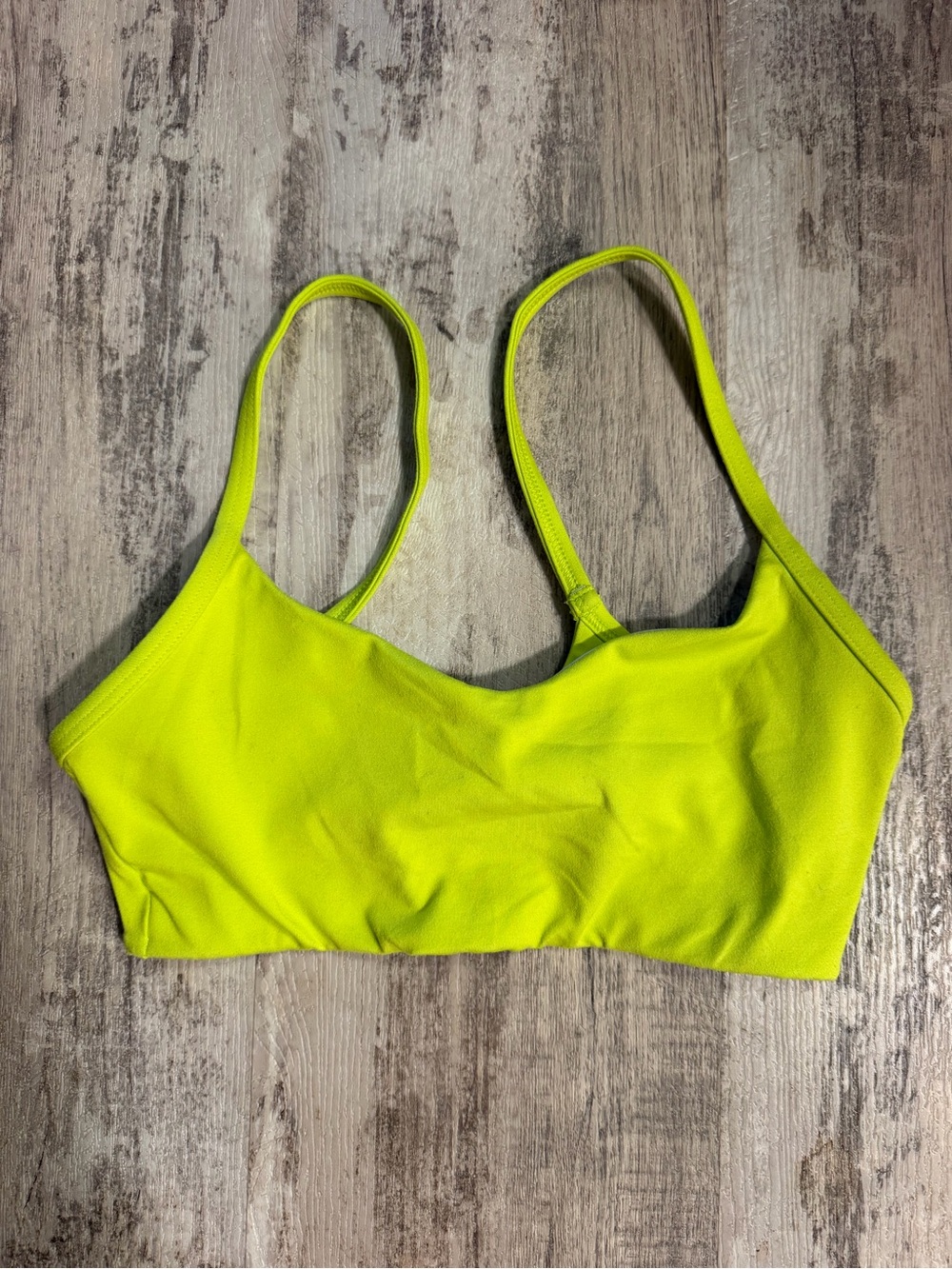 Fleo Neon Yellow Wireless Sports Bra